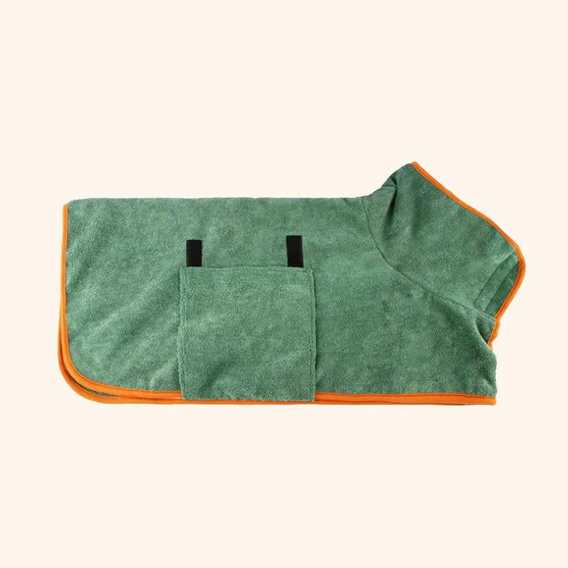 Dog Ultra-Absorbent Microfiber Bathrobe