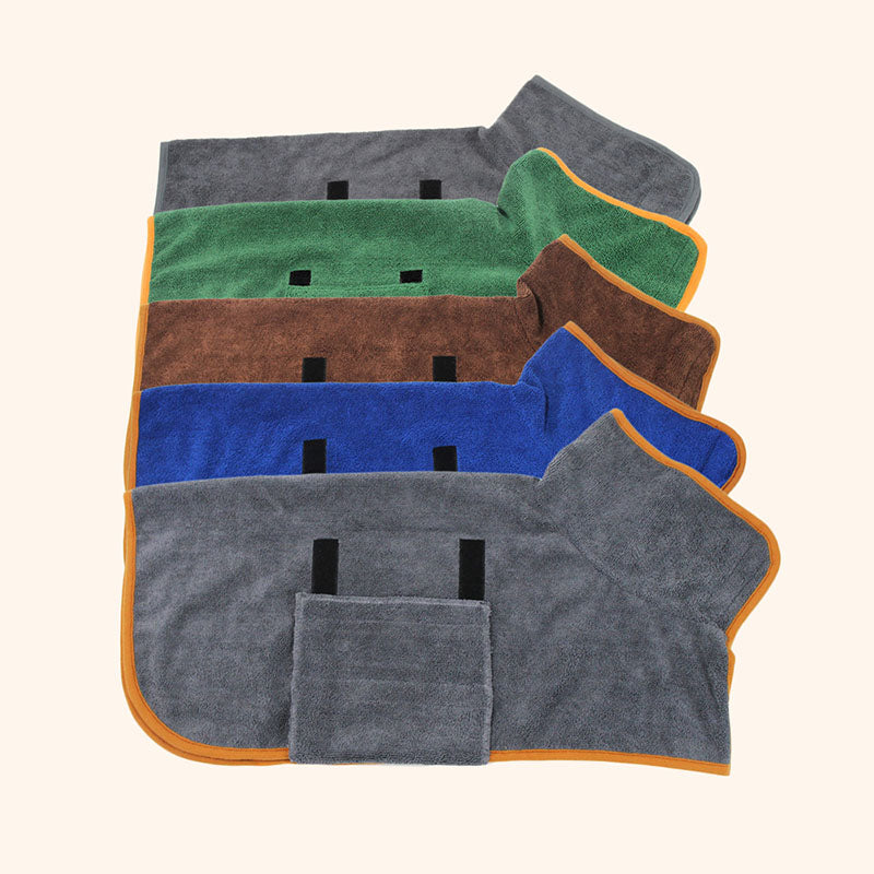 Dog Ultra-Absorbent Microfiber Bathrobe