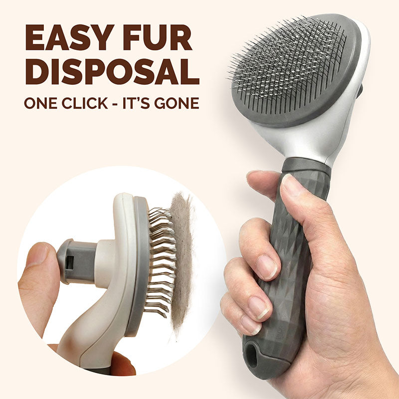 Self-Cleaning Pet Slicker Brush