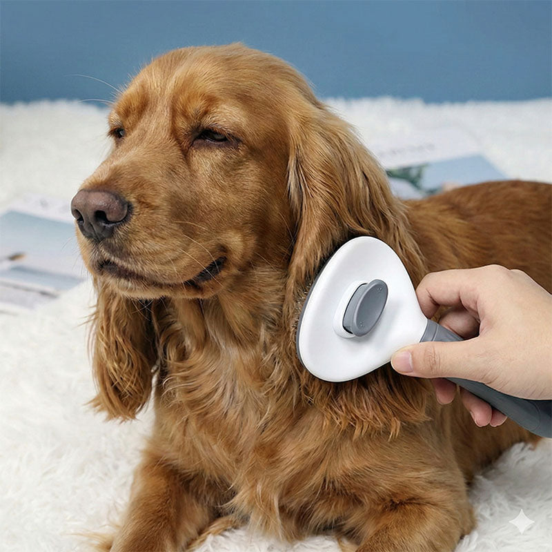 Self-Cleaning Pet Slicker Brush